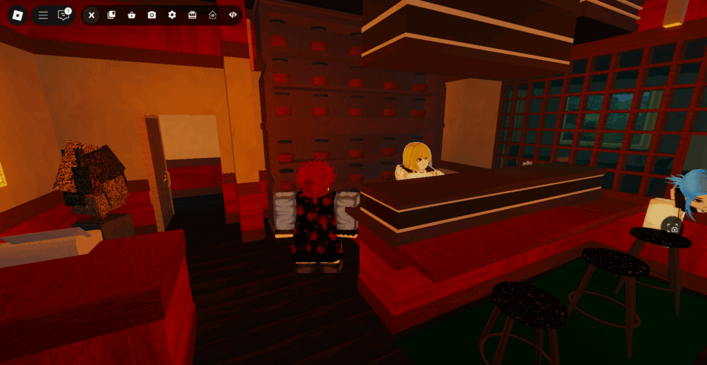 Player standing next to Amamiya Sasaki NPC in Ghoul://Re