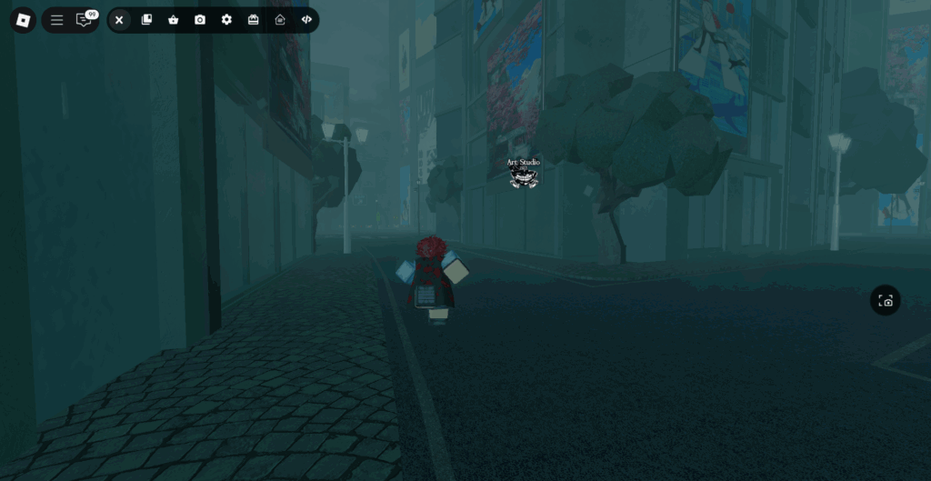 Player going towards the Art Studio in Ghoul://Re