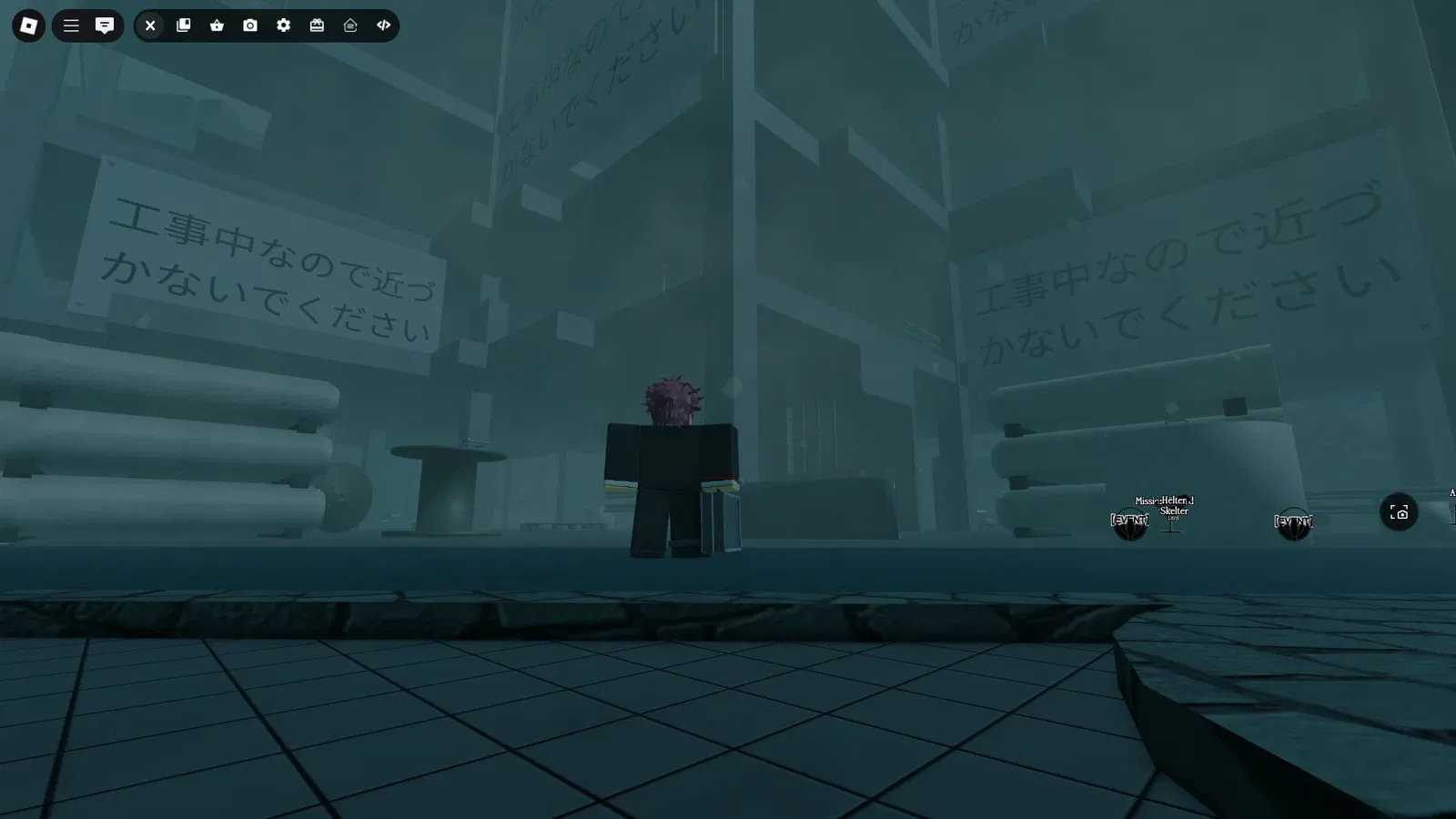 Player at the construction Siite in ghoul://Re