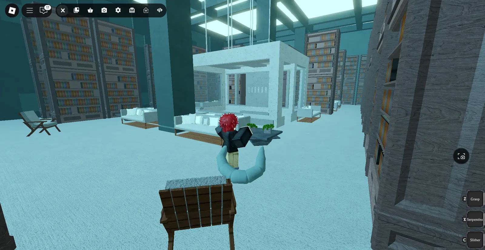 Player in the Library in Ghoul://Re