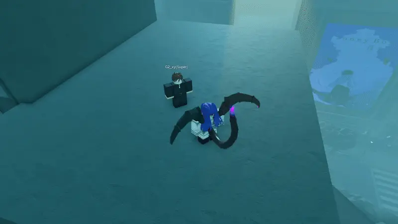 Player performing Mayu v1 ravenous variant attack in ghoul://Re