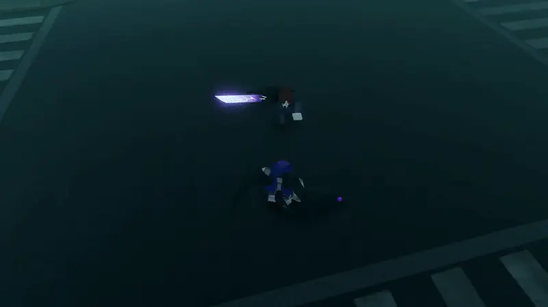 Player performing Mayu v1 subversive variant attack in ghoul://Re