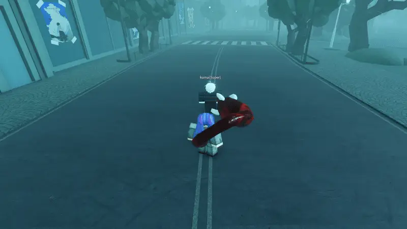 Player performing Noro v1 Gnaw attack in ghoul://Re