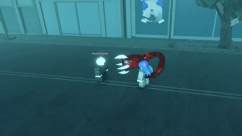 Player performing Noro v1 critical attack in ghoul://Re