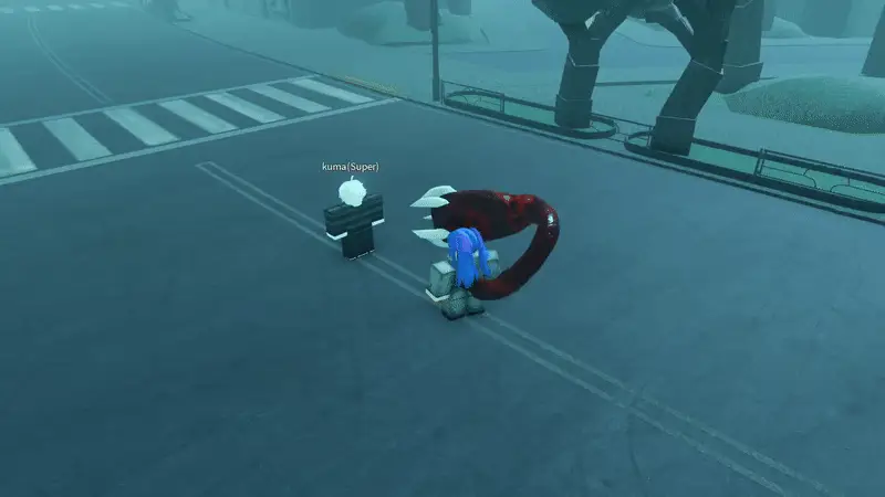 Player performing Noro v1 devour attack in ghoul://Re