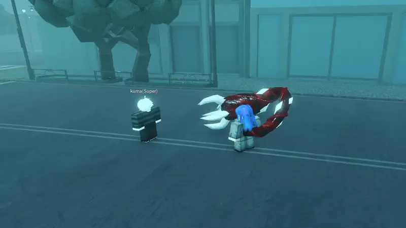 Player performing Noro v2 critical attack in ghoul://Re