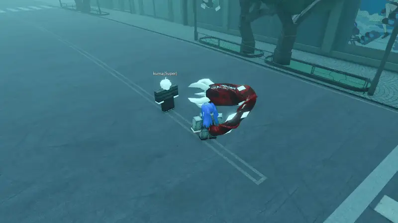 Player performing Noro v2 Devour attack in ghoul://Re
