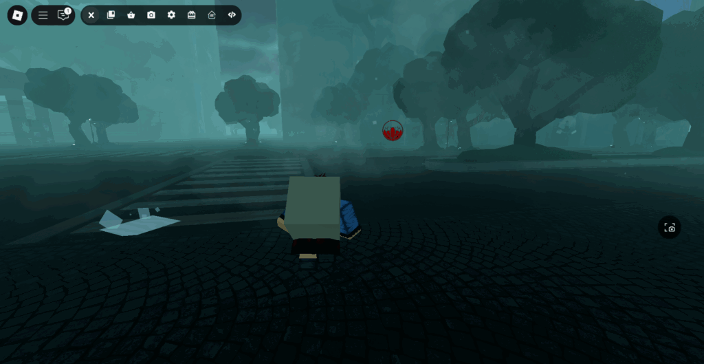 Player following red marker for package delivery quest in Ghoul://Re