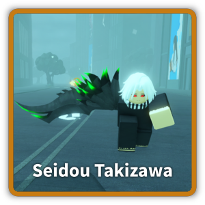 Seidou Takizawa is an killable NPC boss that players can encounter  randomy in the world or by taking certain missions from mission board in Ghou://Re