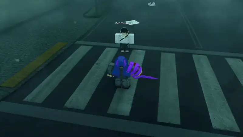 Player performing Tsukiyama v1 twin exanguis attack in ghoul://Re