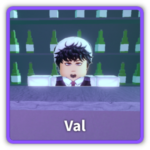 Val is an NPC located in Helter Skelter Bar in ghoul://re