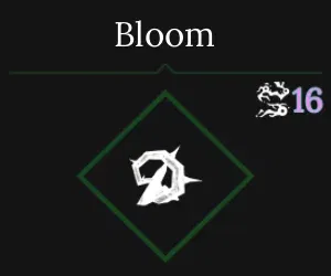 Bloom Nature Skill in Absolvement