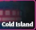 Cold island icon in universal piece