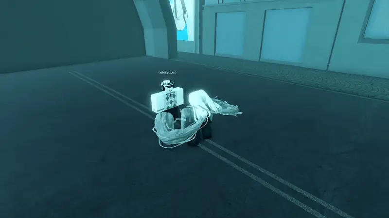 Player performing Tatara v1 Striking pounce attack in ghoul://Re