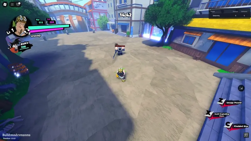 Player performing Usoap's Usopp Pound attack in Anime Saga