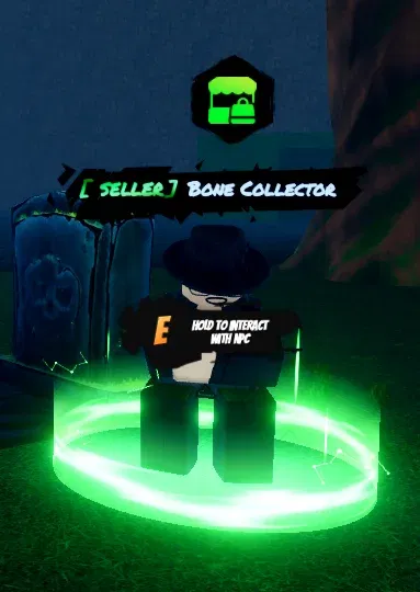 bone collector NPC in universal piece