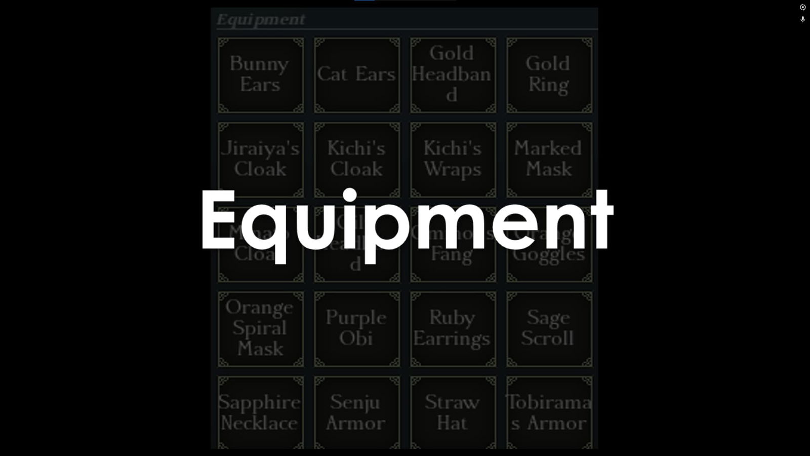 equipment category