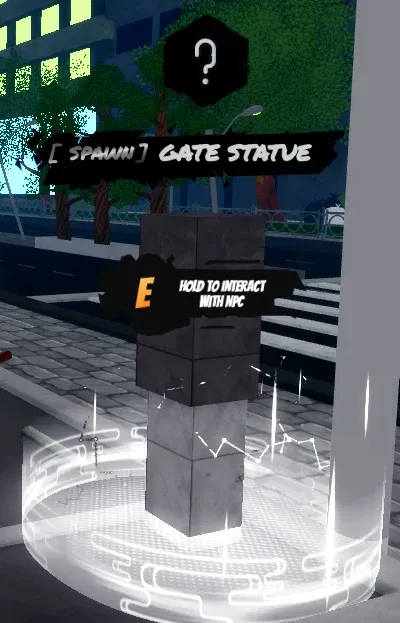 gate statue on solo island