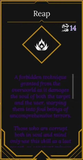 Mythical potential skill in absolvement