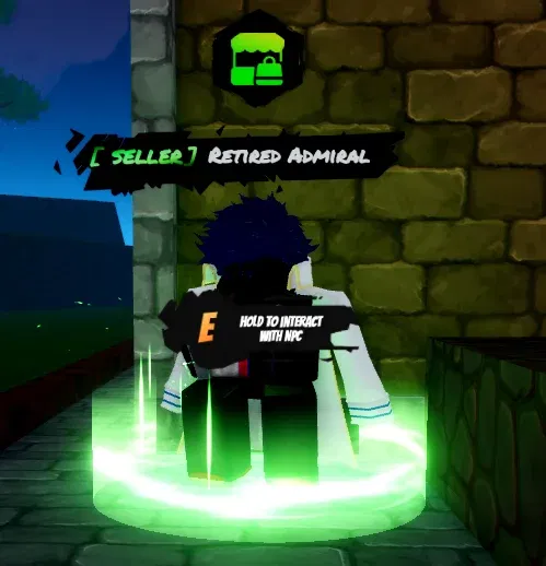 retired admiral NPC in universal piece