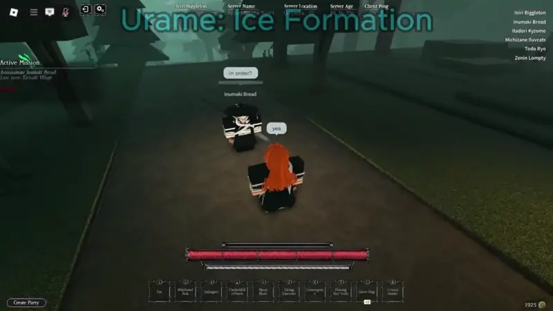 player performing frost breath attack in Heian