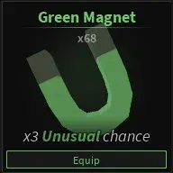 green magnet in dig