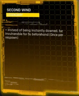 second wind legendary talent in hekmatyar