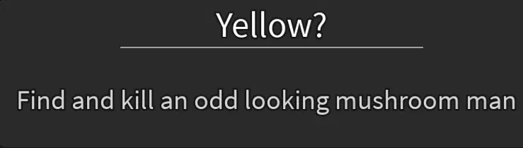 yellow? quest in dead spells