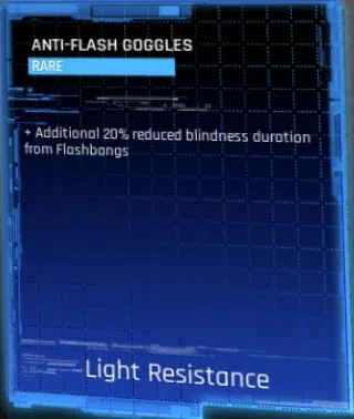 anti-flash goggles rare talent in hekmatyar