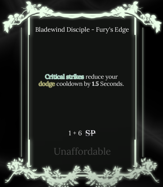fury's edge soul tree in absolvement