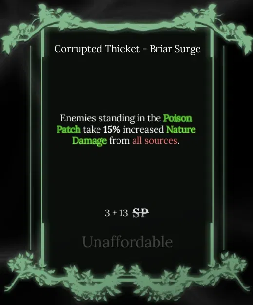 briar surge node in soul tree absolvement