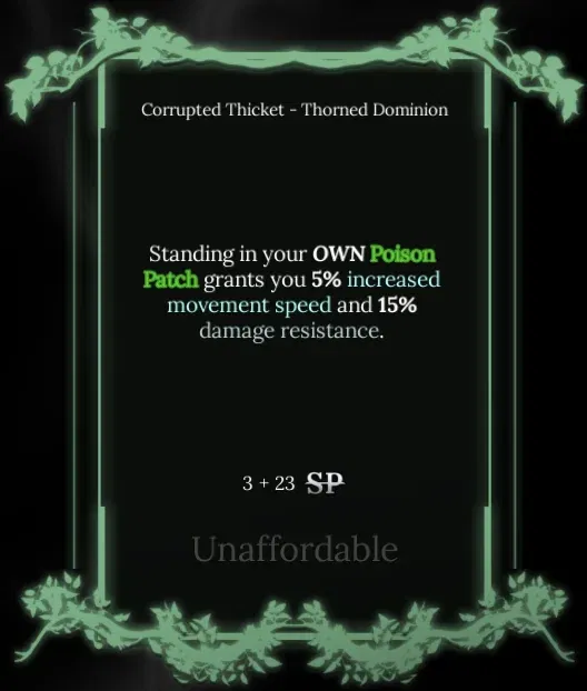 Thorned Dominion node in soul tree absolvement