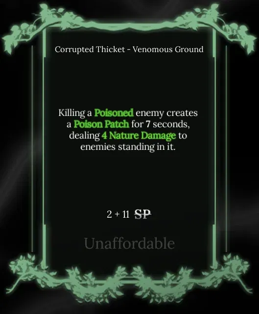venomous ground node in soul tree absolvement