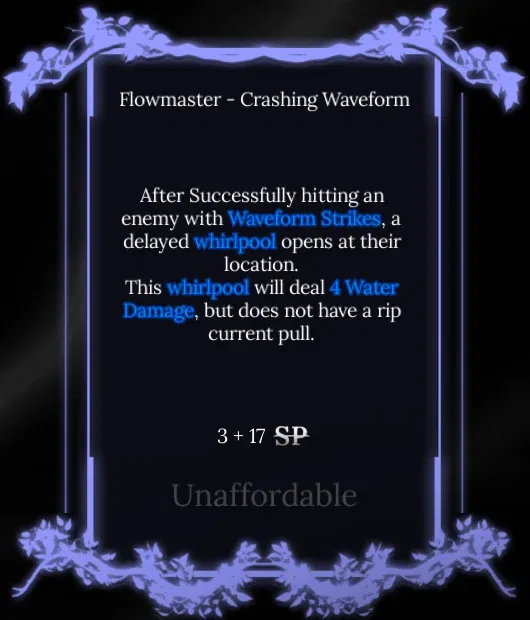 crashing waveform node in  soul tree absolvement