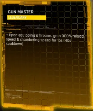 gun master legendary talent in hekmatyar