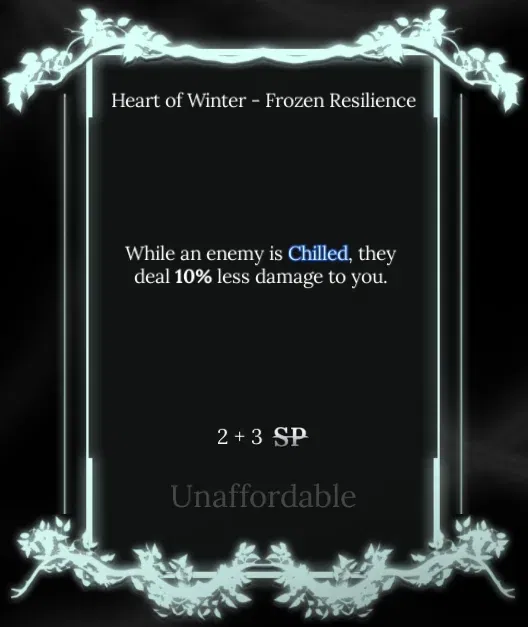 frosen resilience node in soul tree absolvement