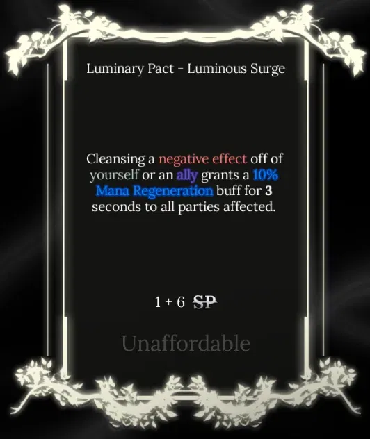 luminous surge node soul tree absolvement