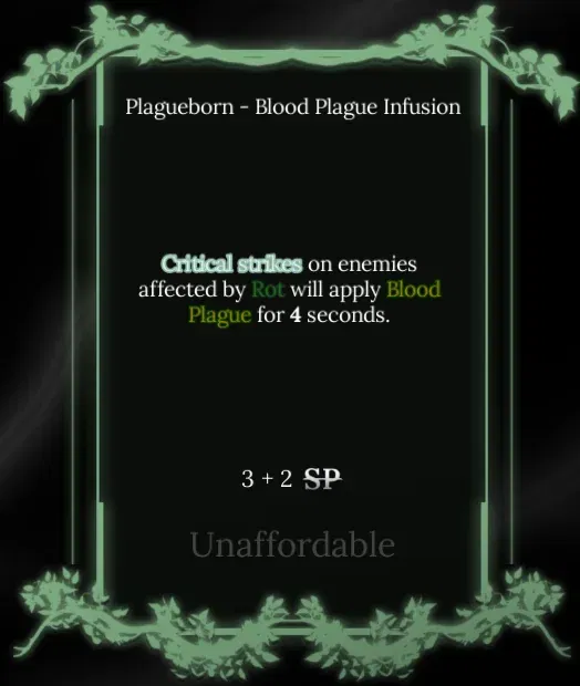blood plague node in soul tree absolvement