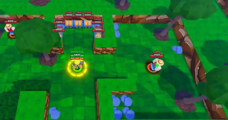 player performing rasengan move from naroto in jump stars
