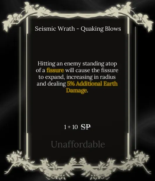 quaking blows node in soul tree absolvement