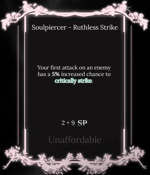 ruthless strike soul tree in absolvement