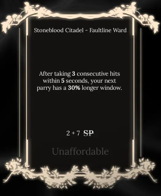 faultline ward node in soul tree absolvement