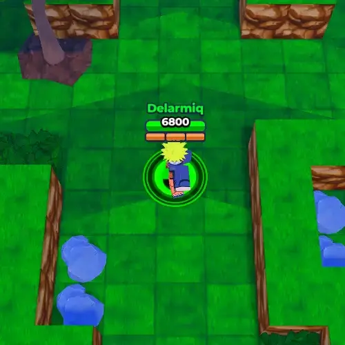 player performing substitution jutsu in jump stars