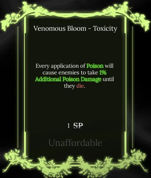 toxicity node in soul tree absolvement