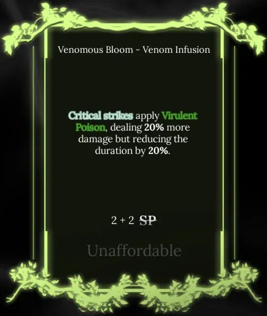 veno minfusion node in soul tree absolvement