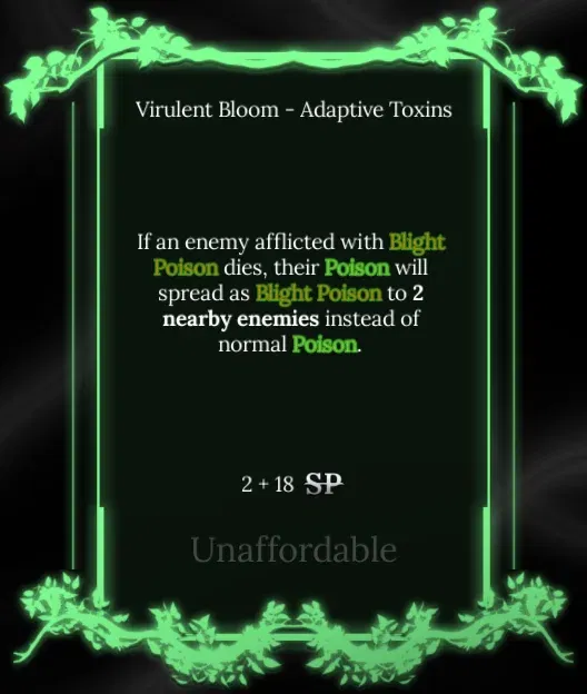 adaptive toxins node in soul tree absolvement