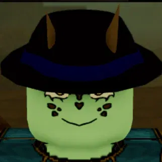 blue fedora head armor in rogueblox