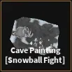 cave painting snowball fight