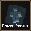 frozen person item in dig