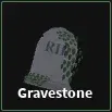 gravestone item in dig